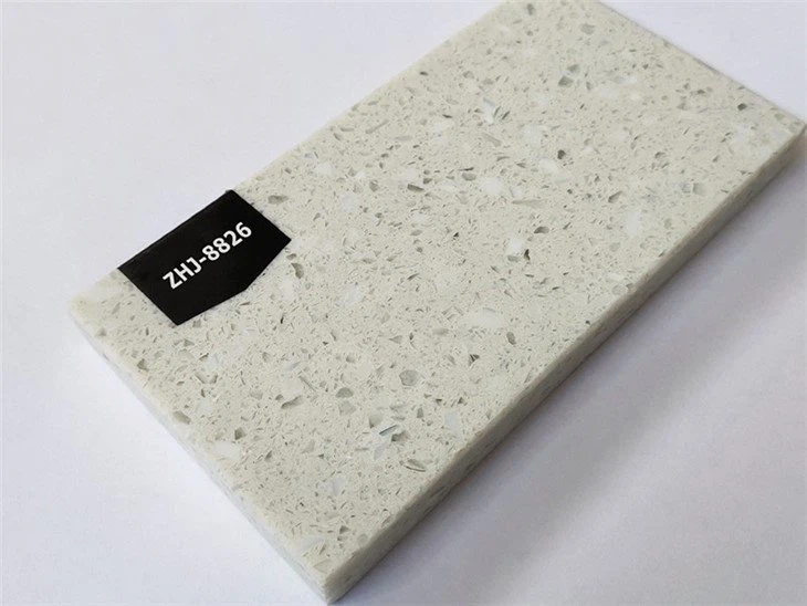 Polished white crystal quartz slabs (3)