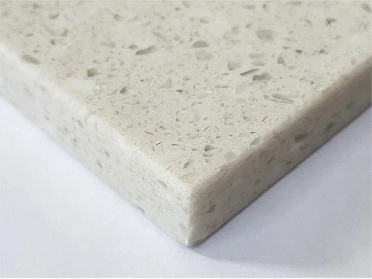 Polished white crystal quartz slabs (4)